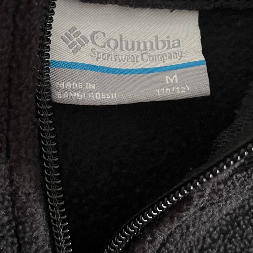 Columbia boy's fleece jacket, M(10-12), black